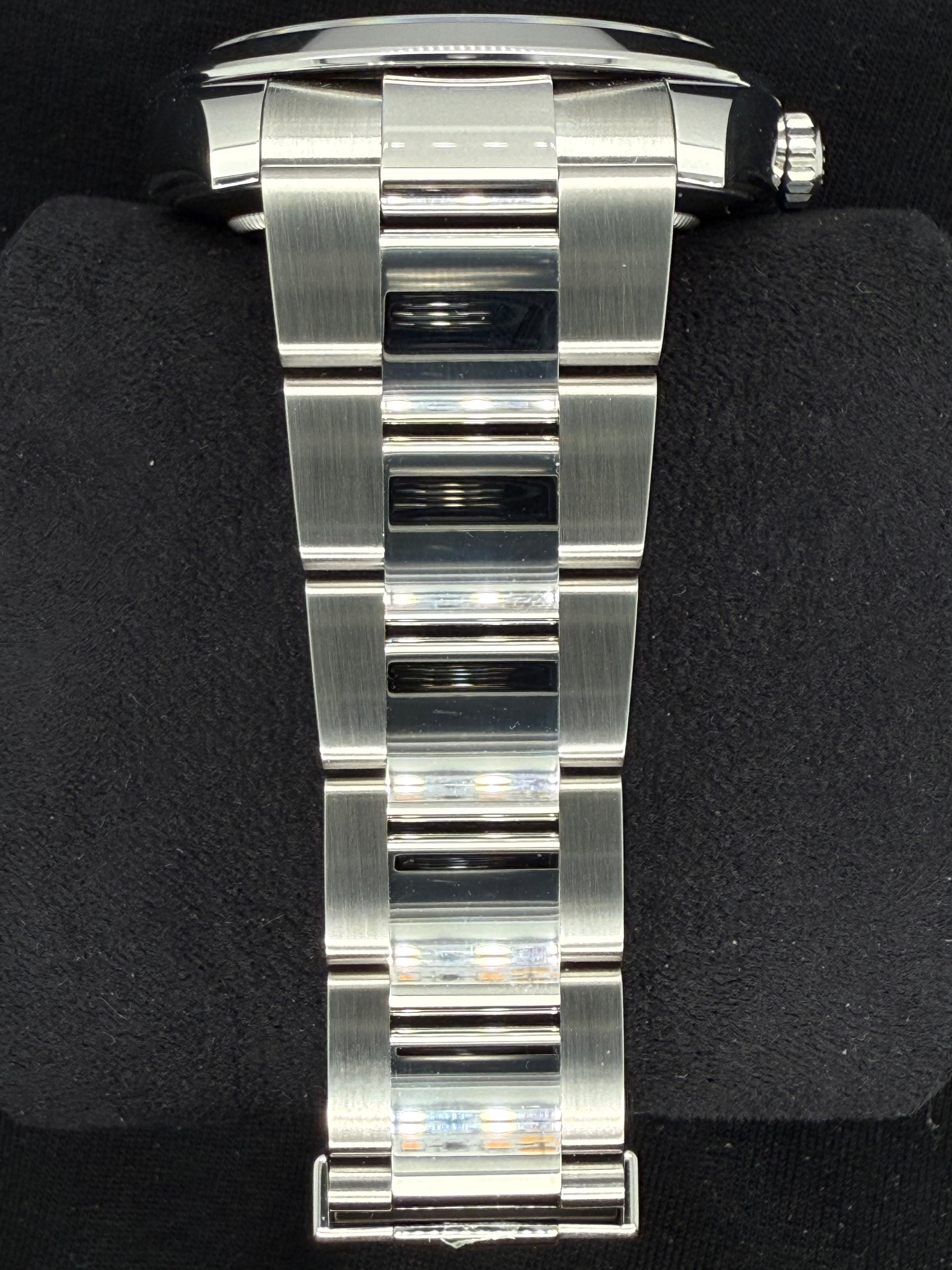 Rolex Datejust 41 Rhodium Grey 'Sticks' Smooth Bezel Oystersteel 126300 bracelet