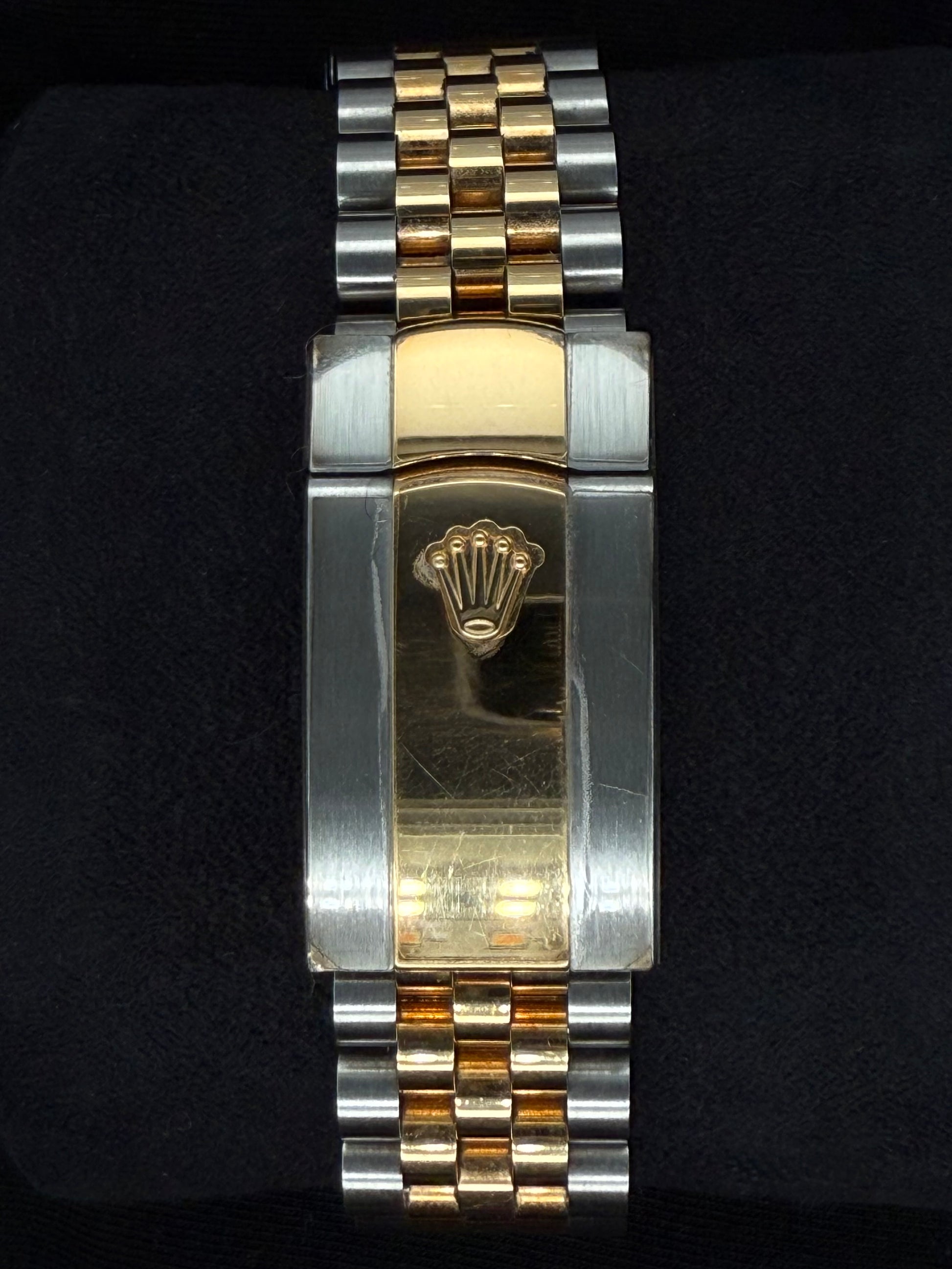 Rolex Datejust 41 Two Tone Yellow Gold Wimbledon Dial 126333 clasp