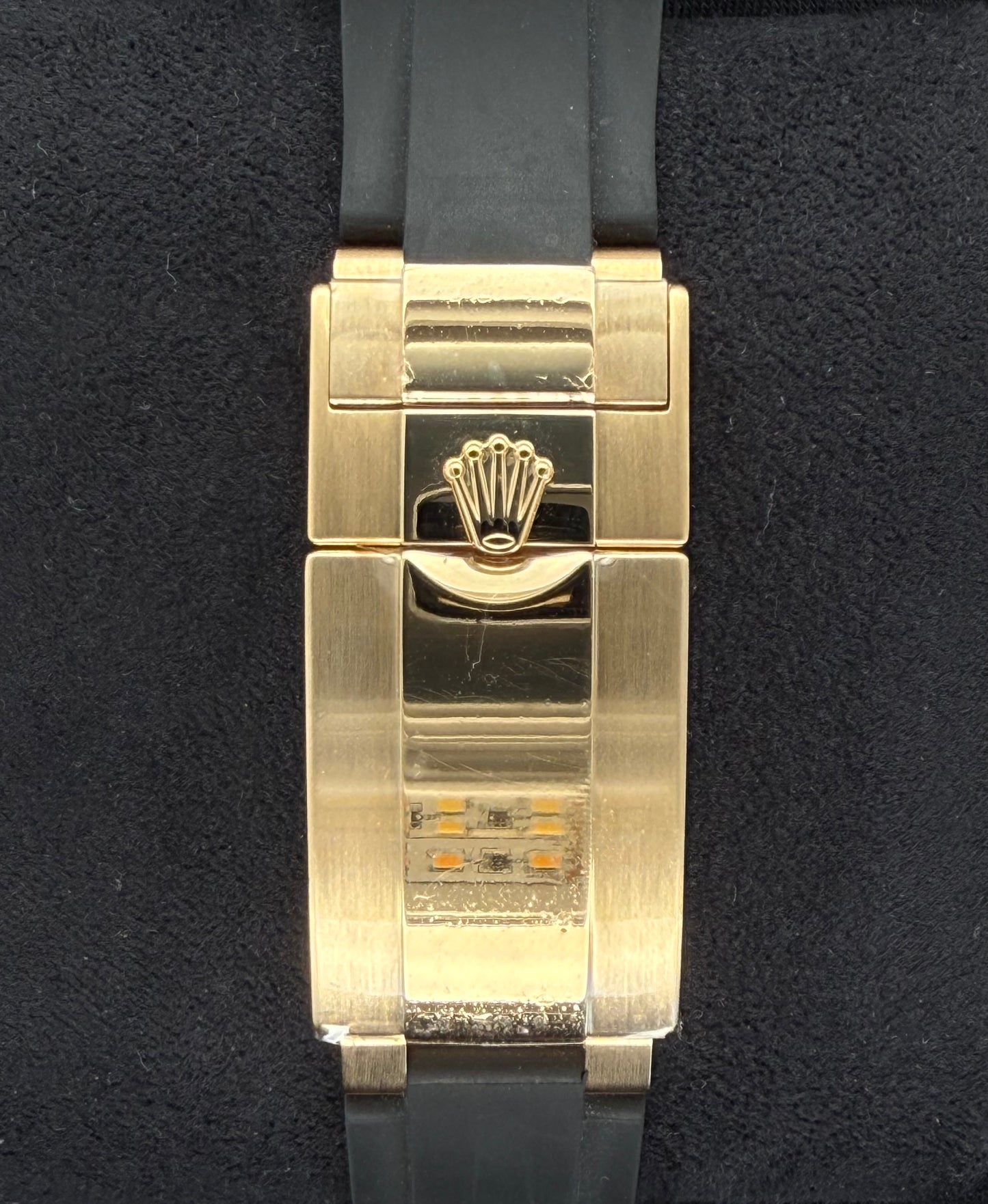 Rolex Daytona White Dial Yellow Gold Oyster Flex 116518LN Clasp