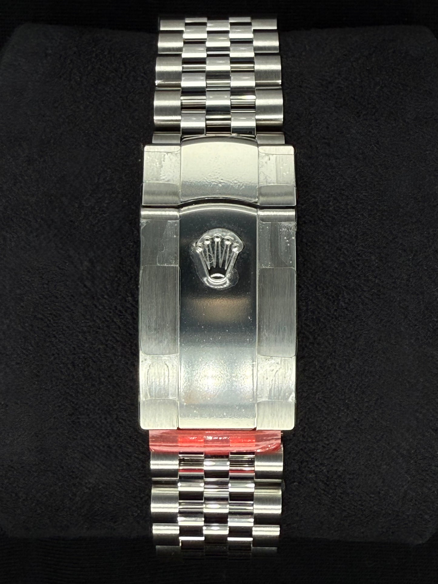 Rolex Datejust 41 Azzurro Blue Roman Dial Fluted Jubilee 126300 clasp