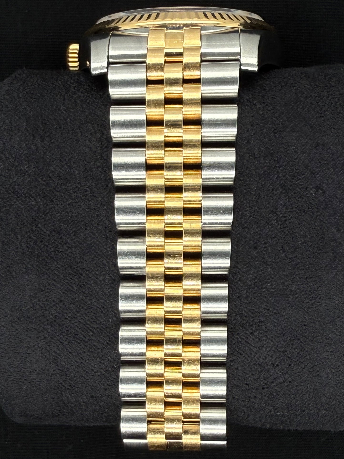Rolex Datejust 36 Two-Tone Yellow Gold Champagne Diamond Dial 116233 bracelet