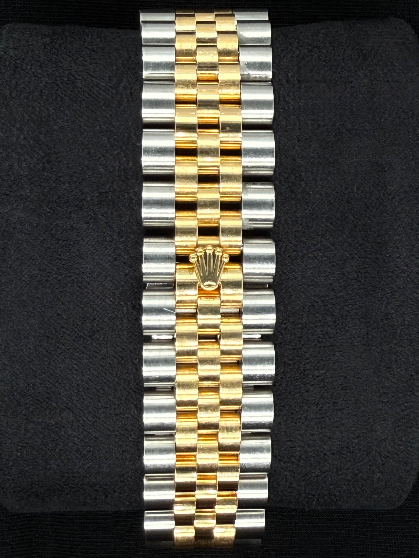 Rolex Datejust 36 Two-Tone Yellow Gold Champagne Diamond Dial 116233 clasp