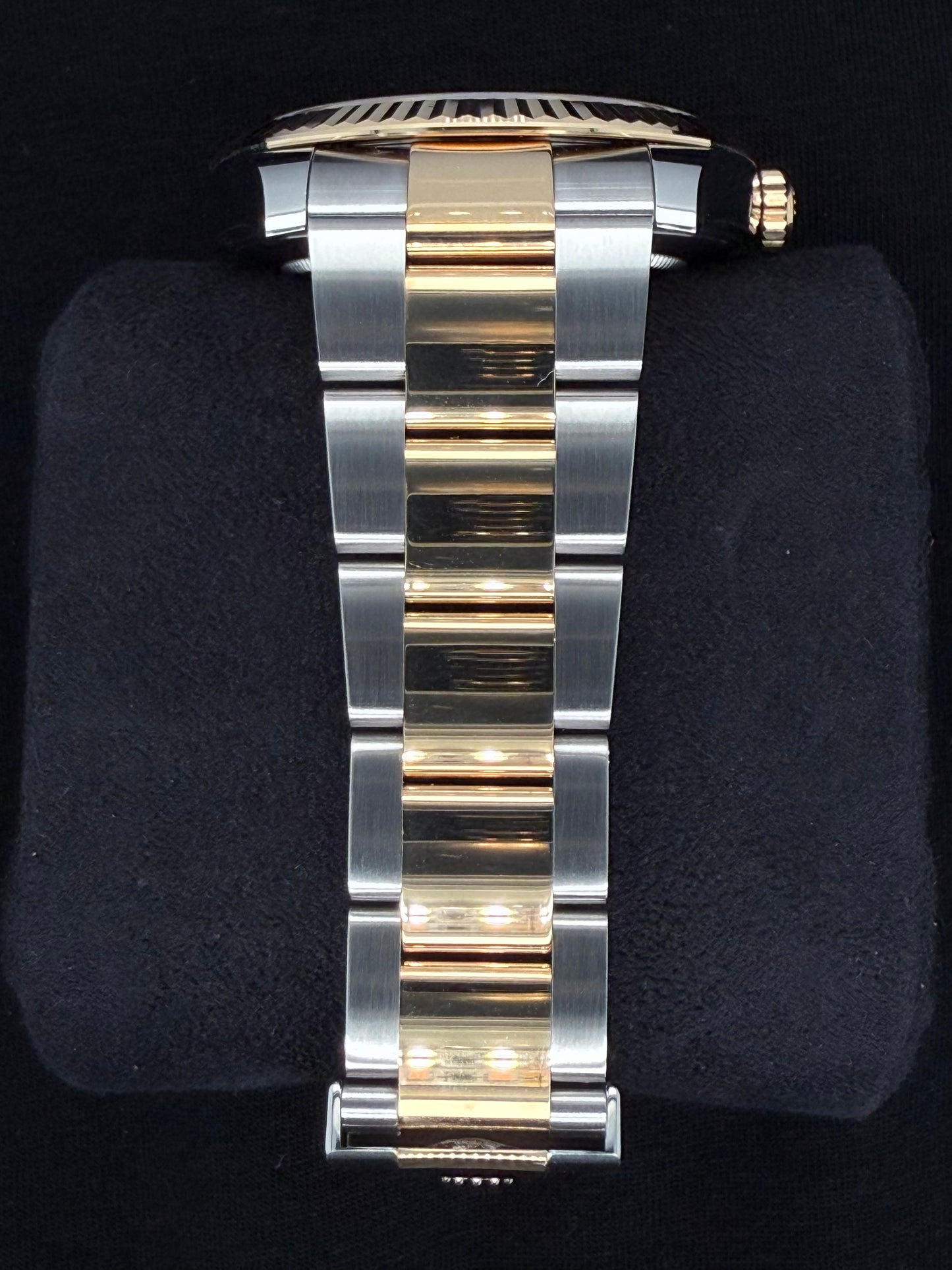 Rolex Datejust 41 Two Tone Yellow Gold with Black 'Sticks' Dial 126333 Bracelet 2