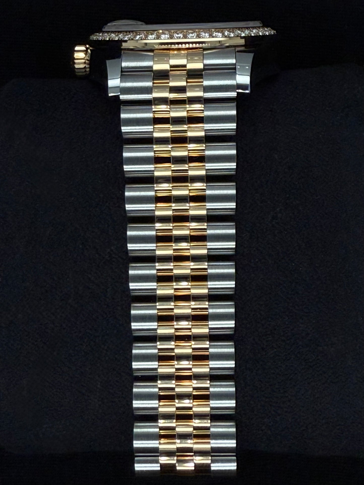 Rolex Datejust 31 "MOP" Black Mother of Pearl Dial with Factory-Set Diamond Bezel 278383RBR bracelet 2