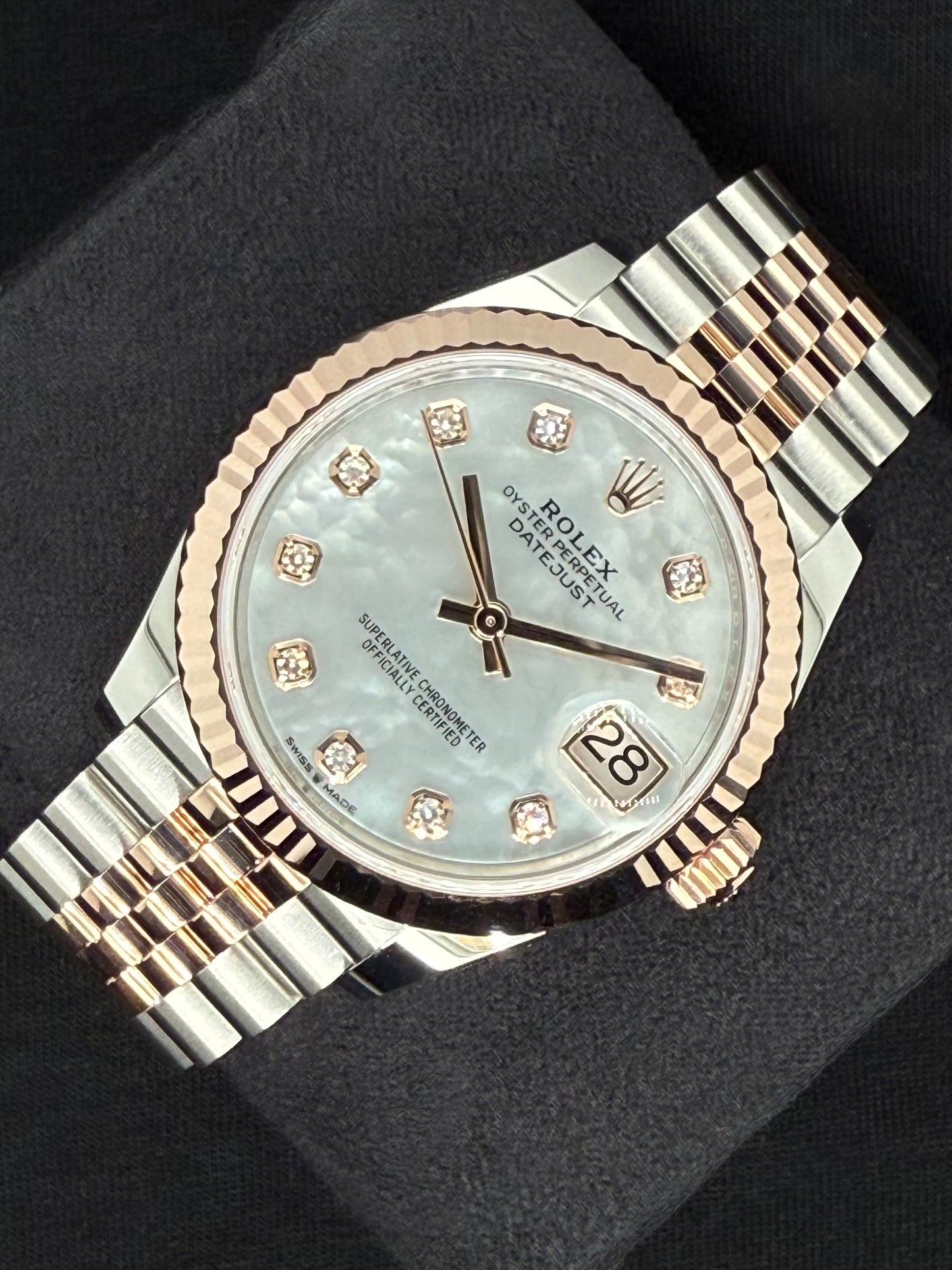 Rolex Datejust 31 "MOP" Mother of Pearl Diamond Dial Jubilee Two Tone 278271 | 2025 | 31mm