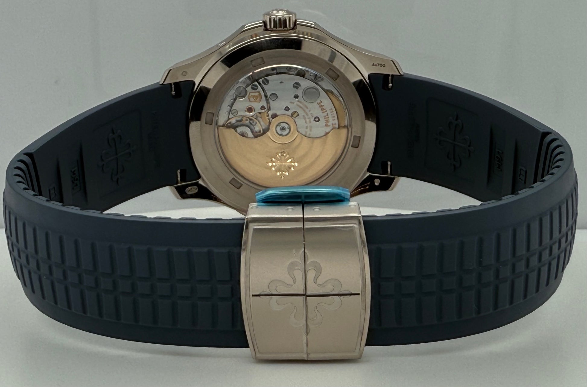 Patek Philippe Aquanaut Blue-Gray Dial White Gold 5164G-001 Clasp