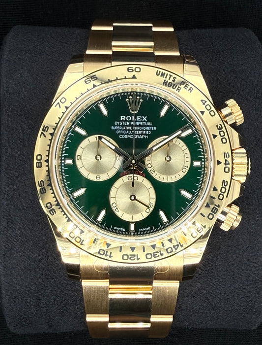 Rolex Daytona “John Mayer” Yellow Gold Green Dial 126508 | 2025 | 40mm