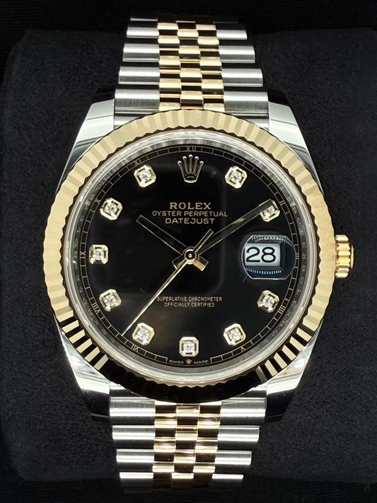 Rolex Datejust 41 Two Tone Black Diamond Dial Jubilee 126333 | 2025 | 41mm