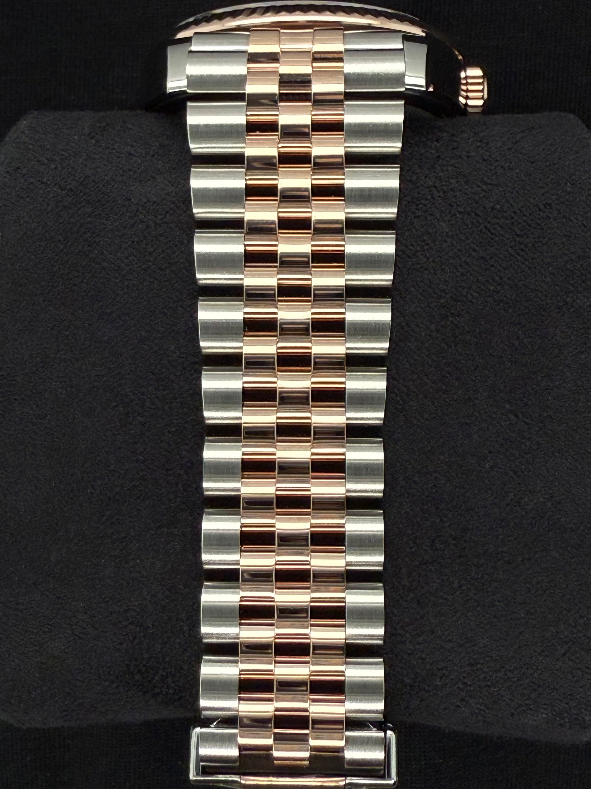 Rolex Datejust 36 Two Tone Rose Gold White Roman Dial 126231 bracelet 2