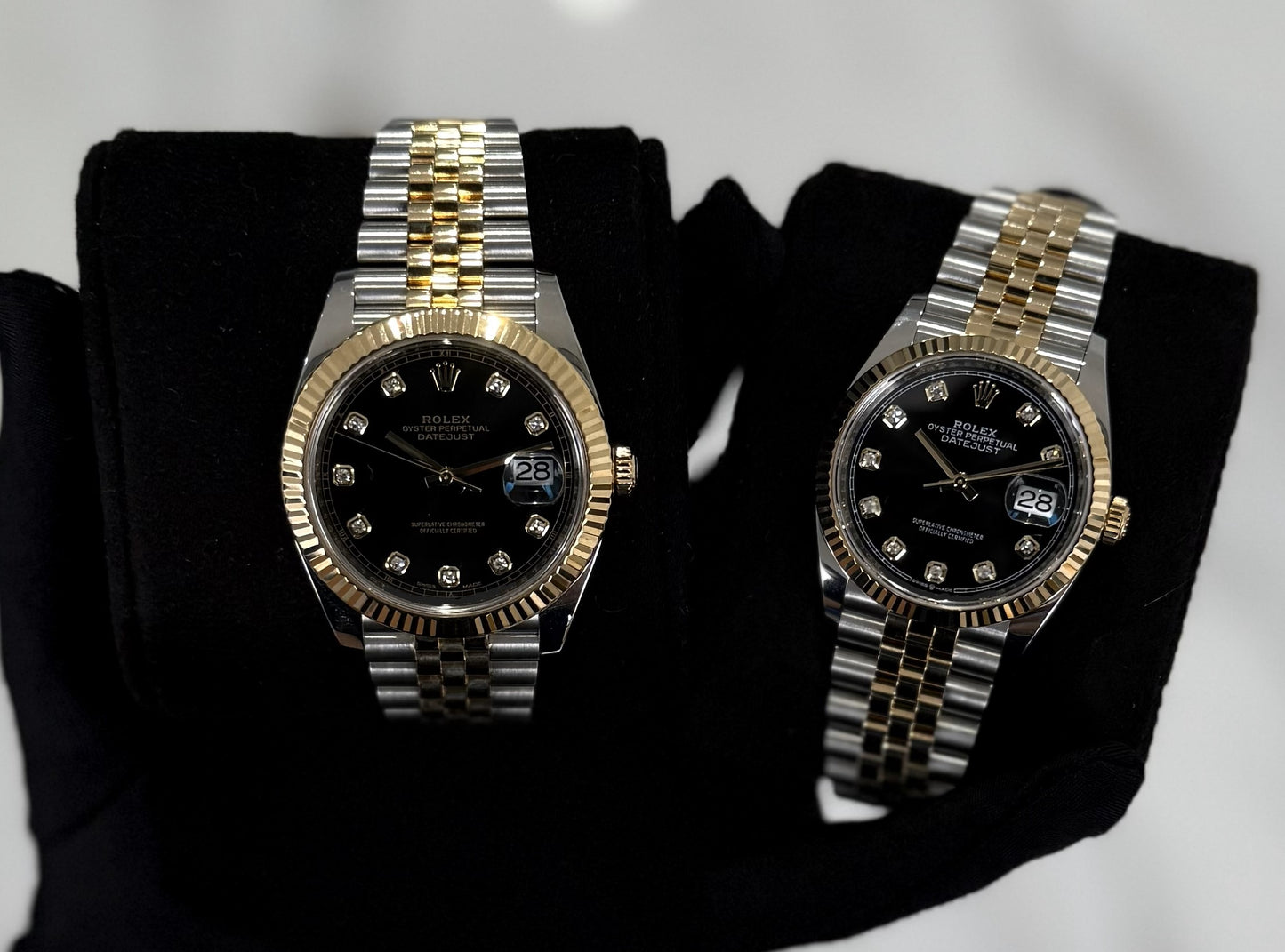 His & hers rolex datejust black, couples watch
