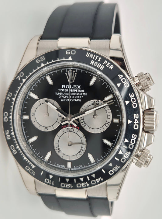 Rolex Daytona White Gold Ceramic "Baby Le Mans" Black 126519LN front