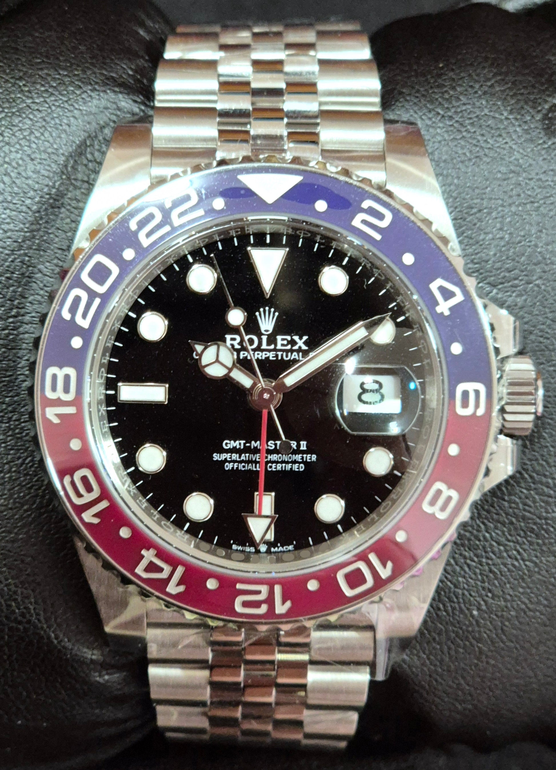 Rolex GMT-Master II Pepsi Jubilee 126710BLRO front