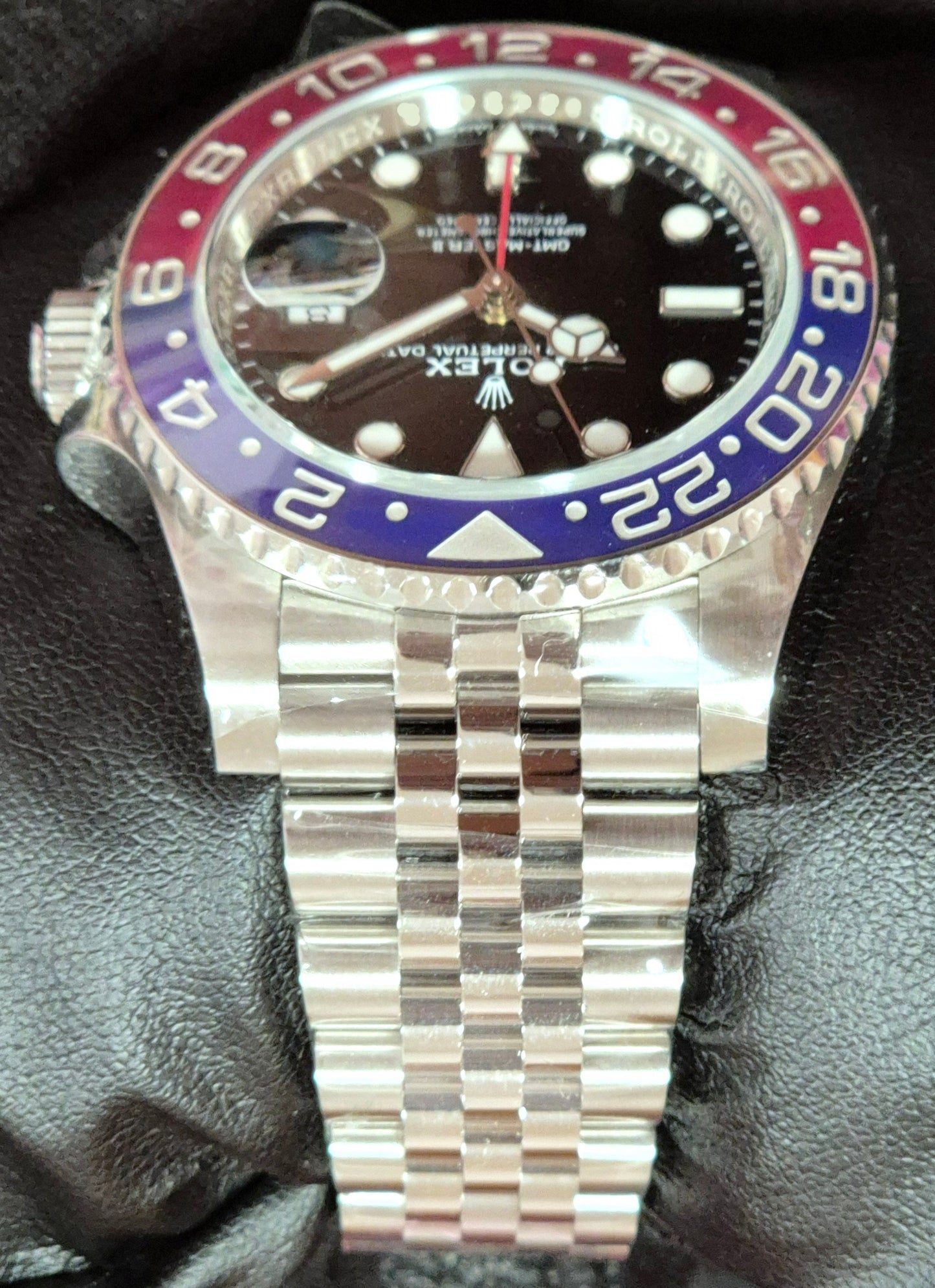 Rolex GMT-Master II Pepsi Jubilee 126710BLRO front jubilee