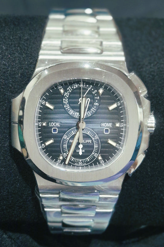 Patek Philippe Nautilus Sunburst Blue Dial Stainless Steel Q4 5990/1A-011 front