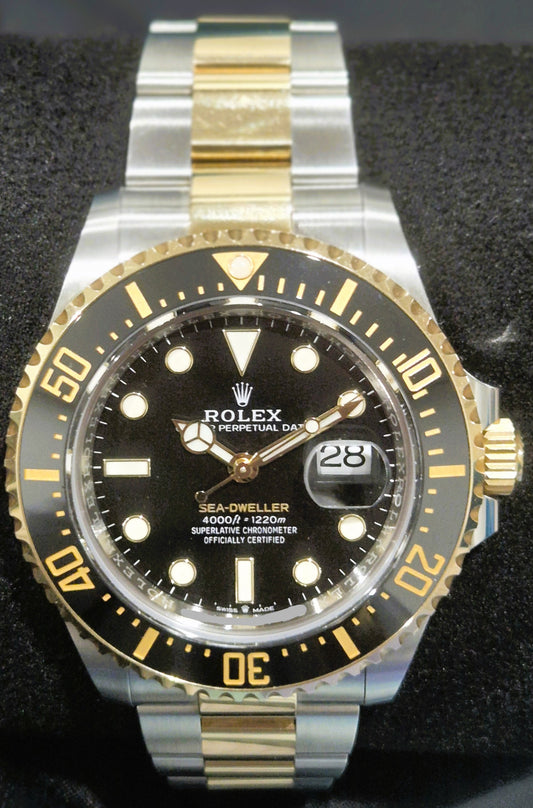 Rolex Sea-Dweller 18ct Two-Tone Black Dial 126603 front