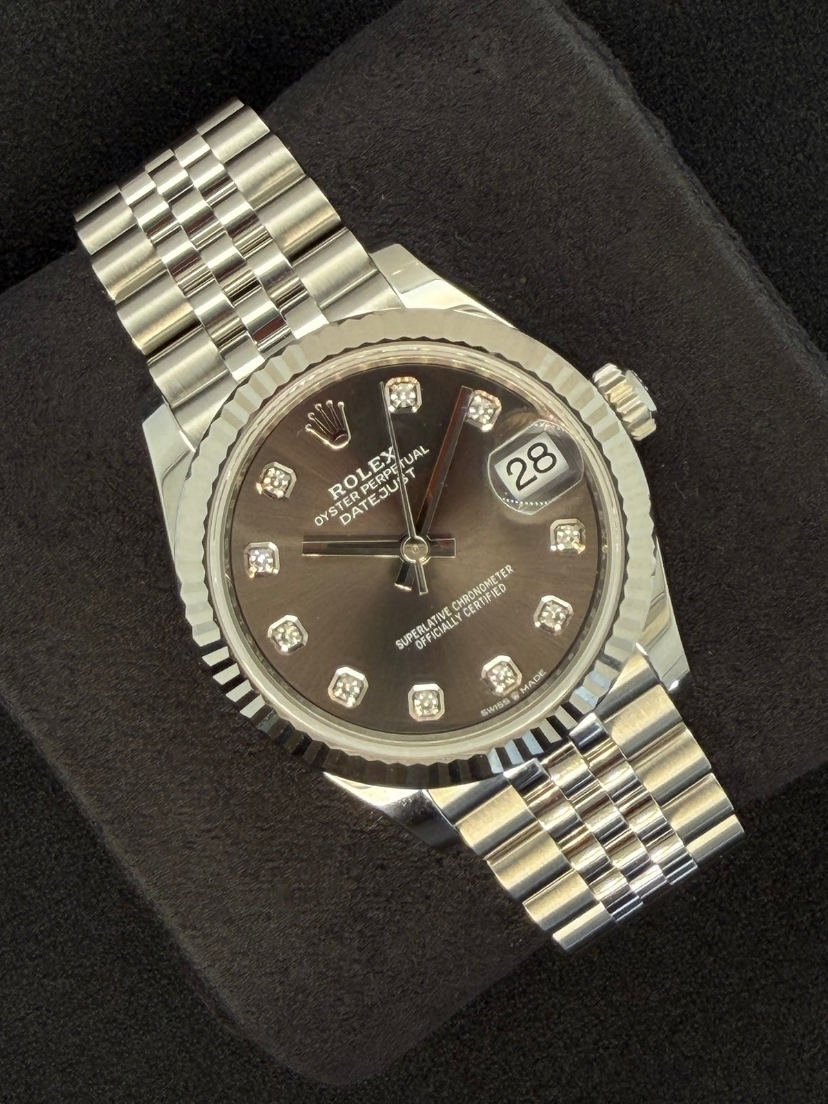 Rolex Datejust 31 Dark Grey Diamond Dial Jubilee 278274 | 2026 | 31mm