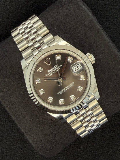 Rolex Datejust 31 Dark Grey Diamond Dial Jubilee 278274 | 2026 | 31mm