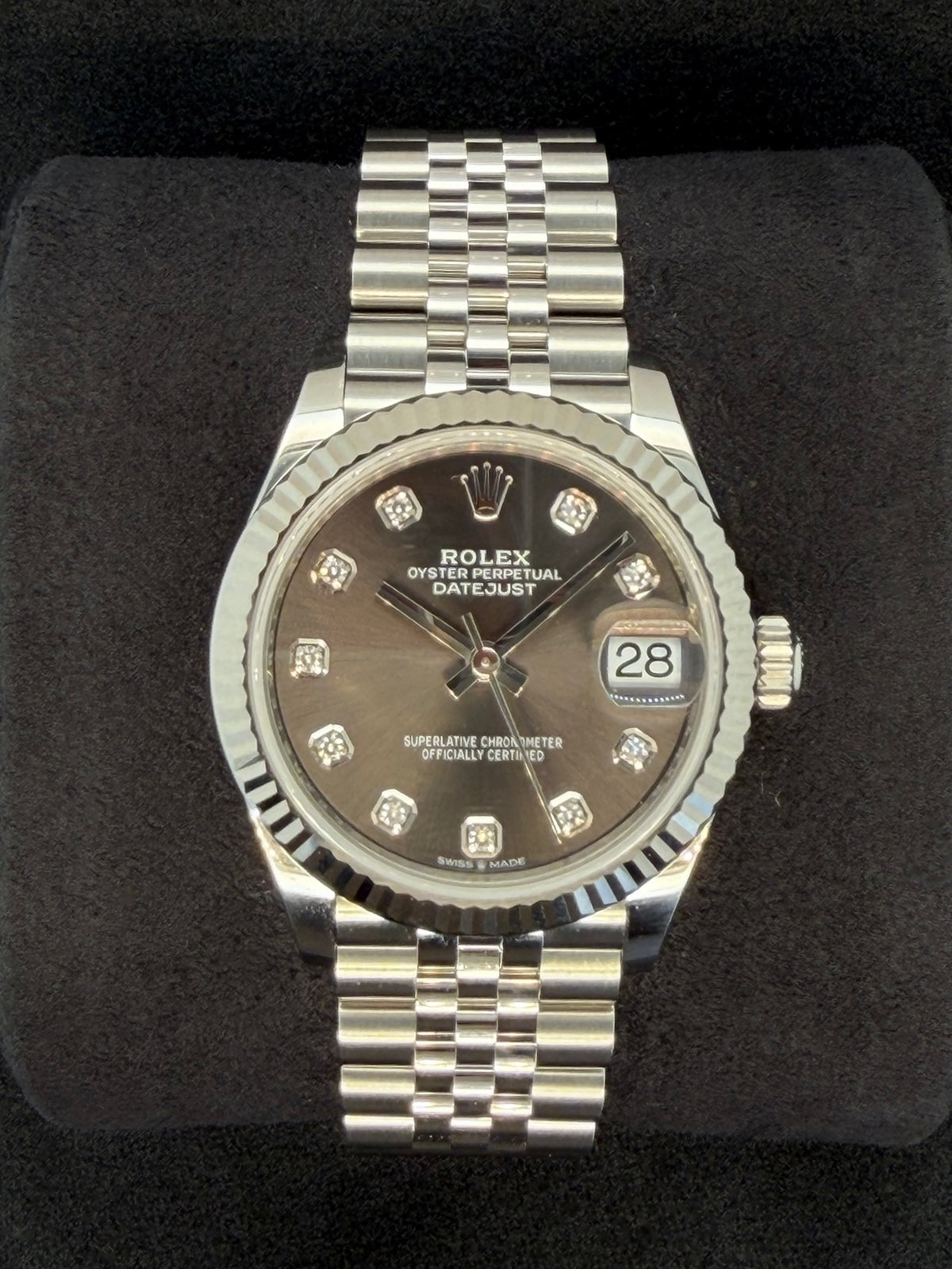 Rolex Datejust 31 Dark Grey Diamond Dial Jubilee 278274 | 2026 | 31mm