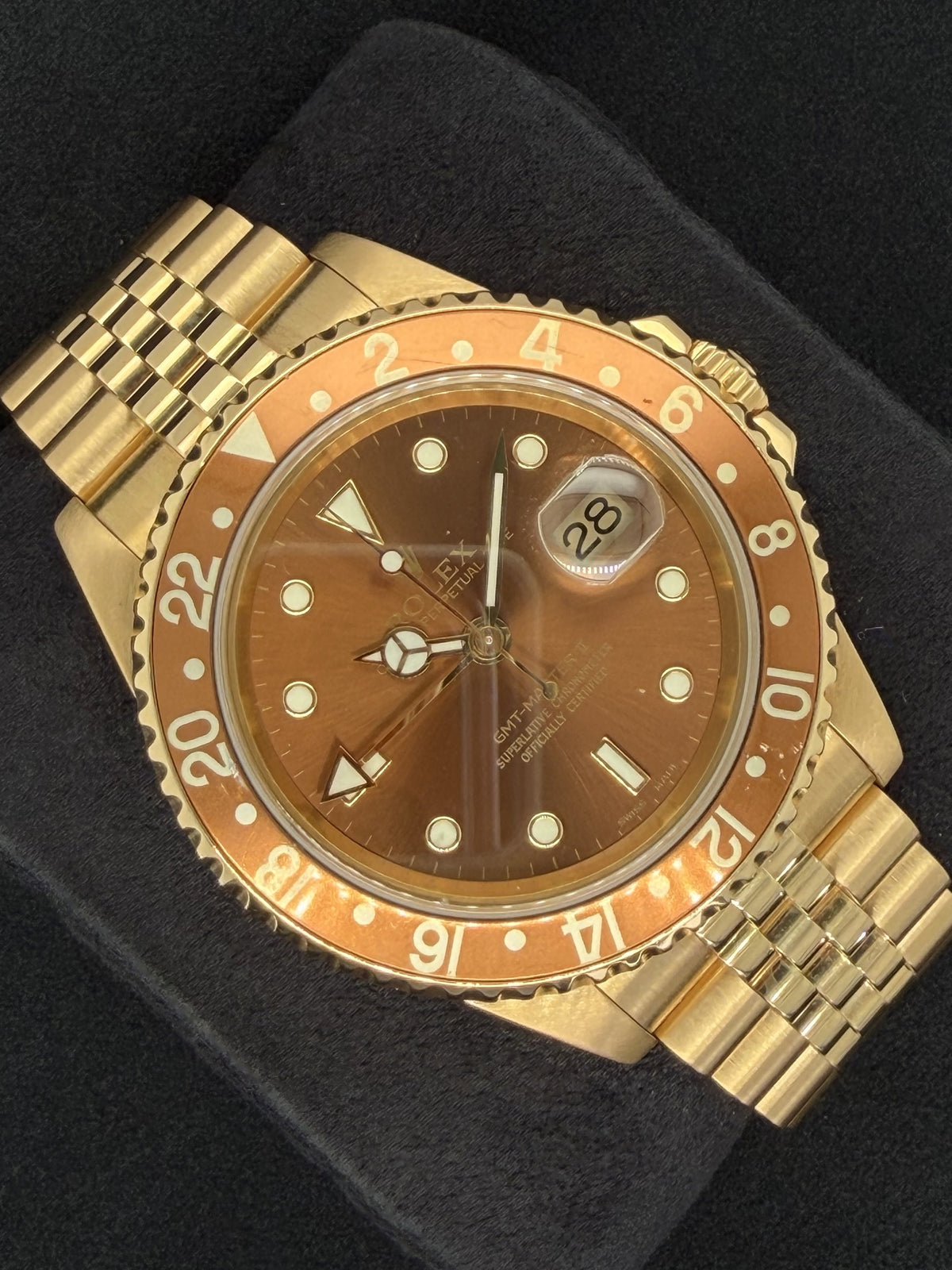 Rolex GMT-Master 'Root Beer' Yellow Gold Jubilee 16718 | 2004 | 40mm