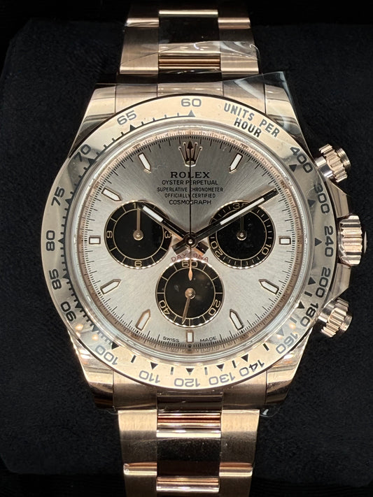 Rolex Cosmograph Daytona 18ct Everose Gold Sundust and Black Index Dial 126505 | 2025 | 40mm