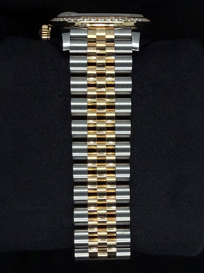 Rolex Datejust 31 Two Tone Yellow Gold Champagne Diamond Dial with Factory-Set Diamond Bezel 278383RBR | 2025 | 31mm