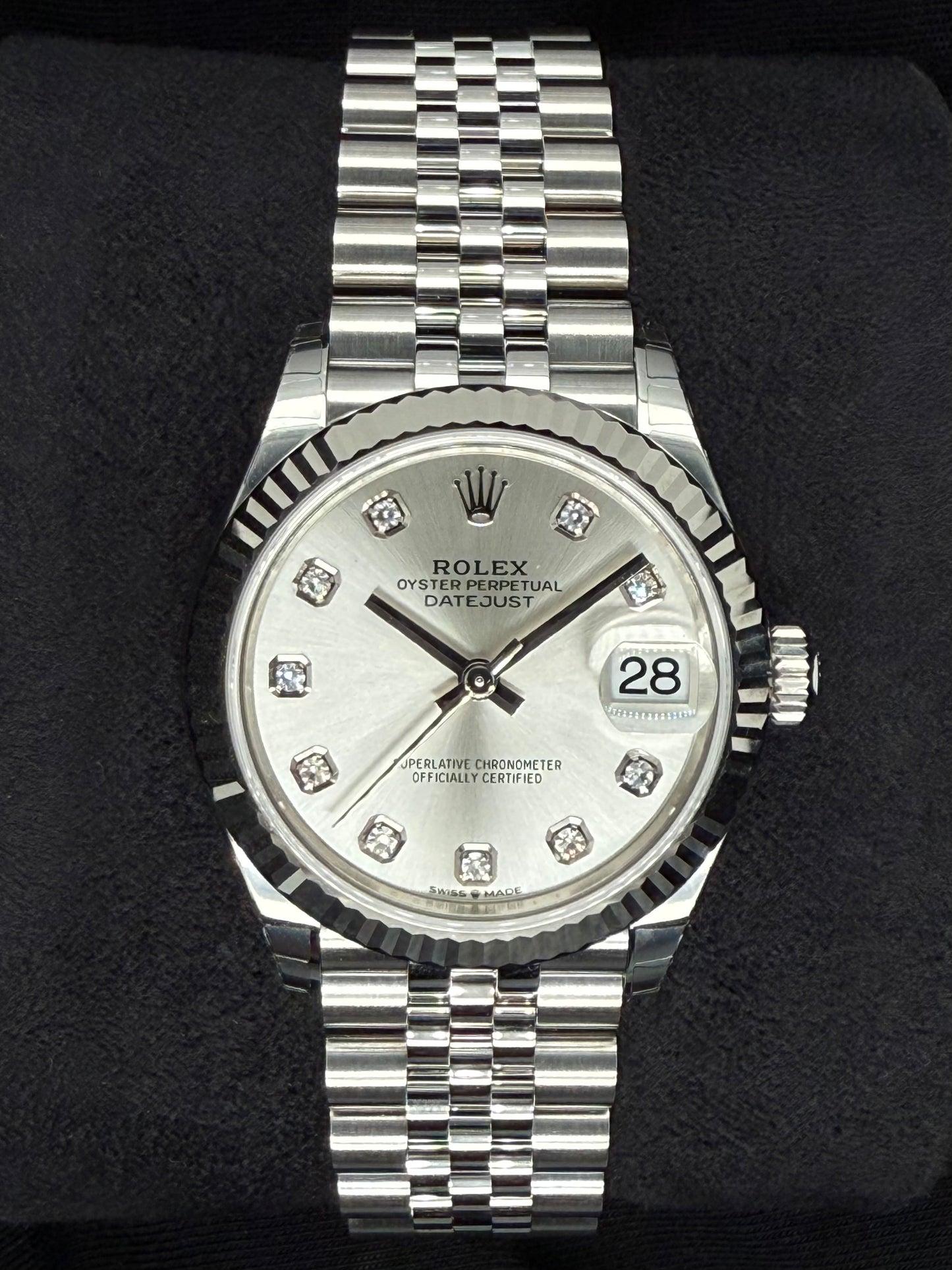 Rolex Datejust 31 Silver Diamond Dial Jubilee 278274 | 2025 | 31mm