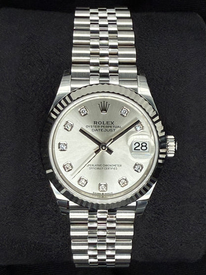 Rolex Datejust 31 Silver Diamond Dial Jubilee 278274 | 2025 | 31mm
