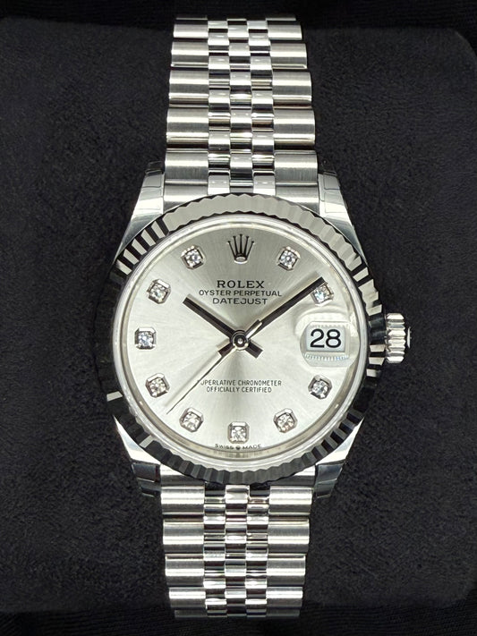 Rolex Datejust 31 Silver Diamond Dial Jubilee 278274 | 2025 | 31mm