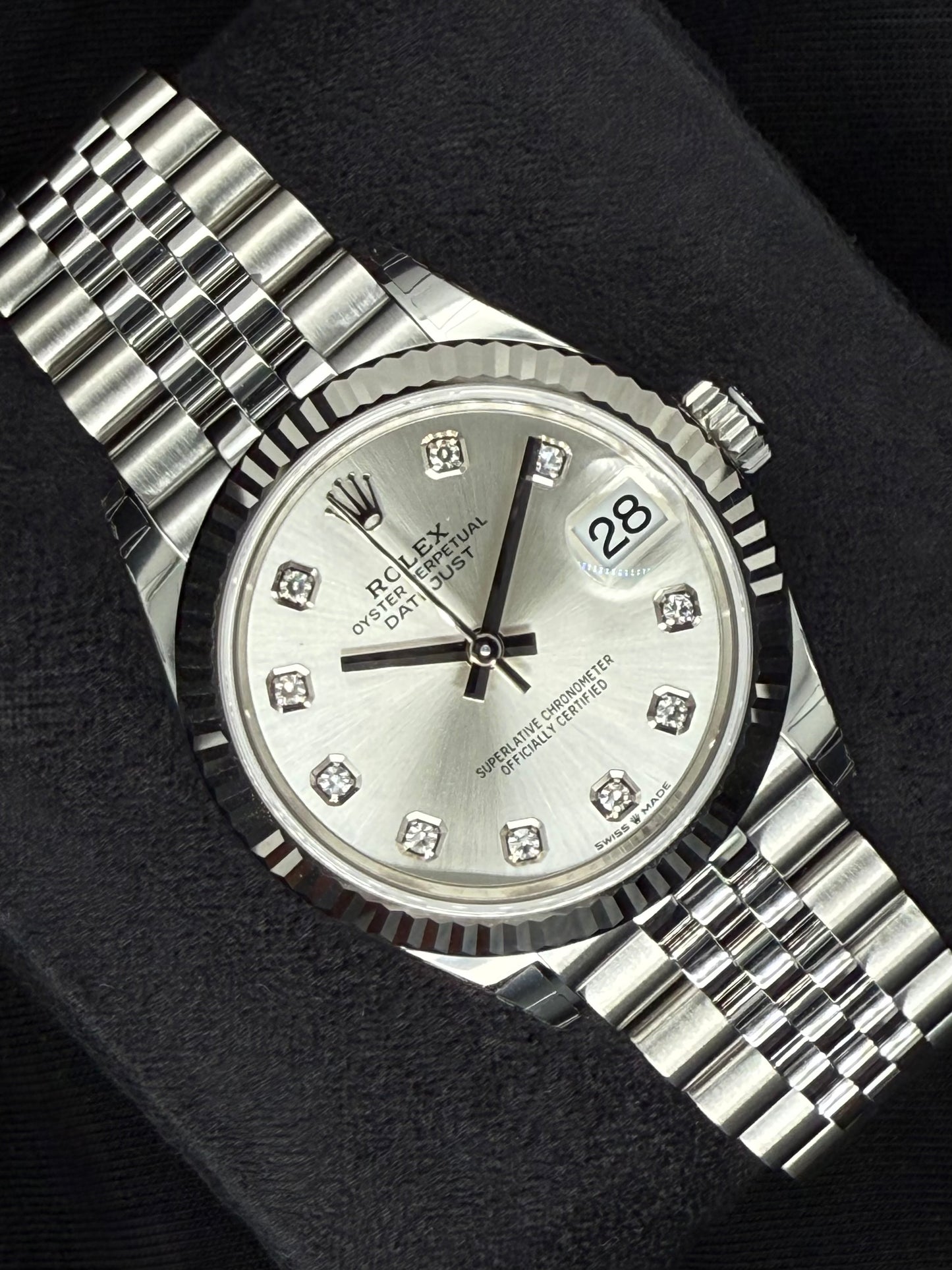 Rolex Datejust 31 Silver Diamond Dial Jubilee 278274 | 2025 | 31mm