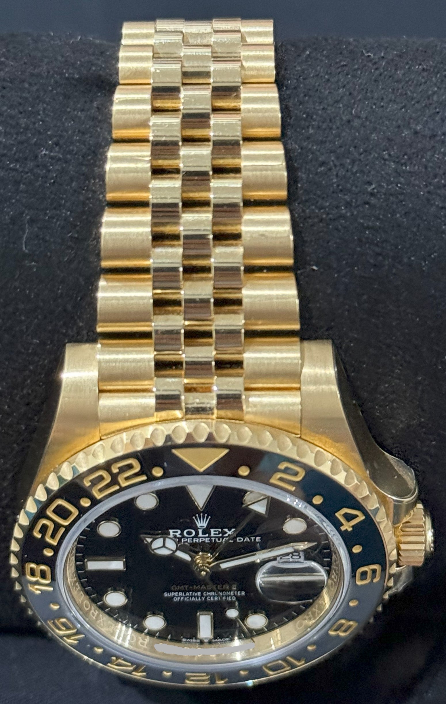 Rolex GMT-Master II Yellow Gold Black Dial 'Zombie' Jubilee