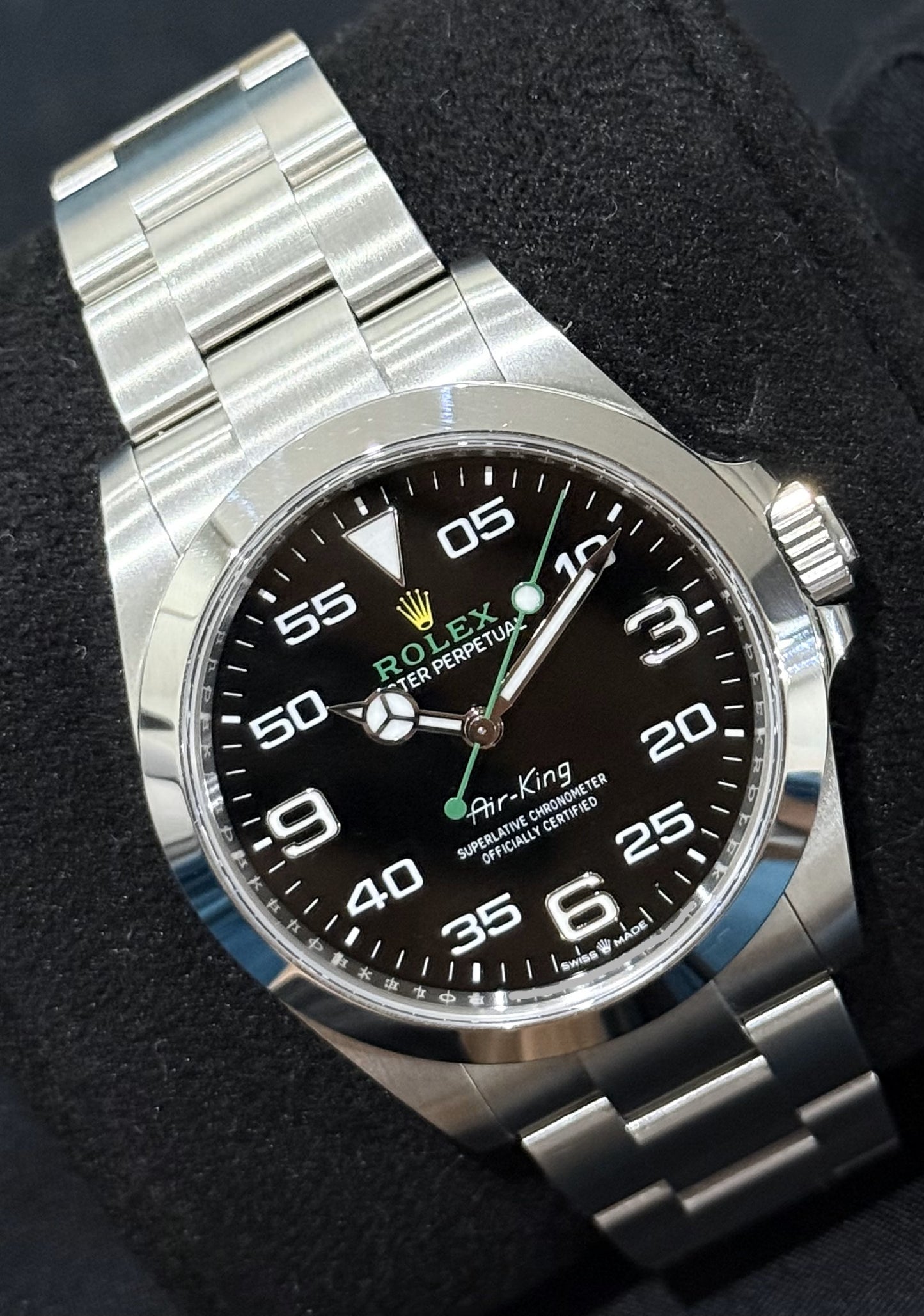 Rolex Air-King 126900 Oystersteel front left