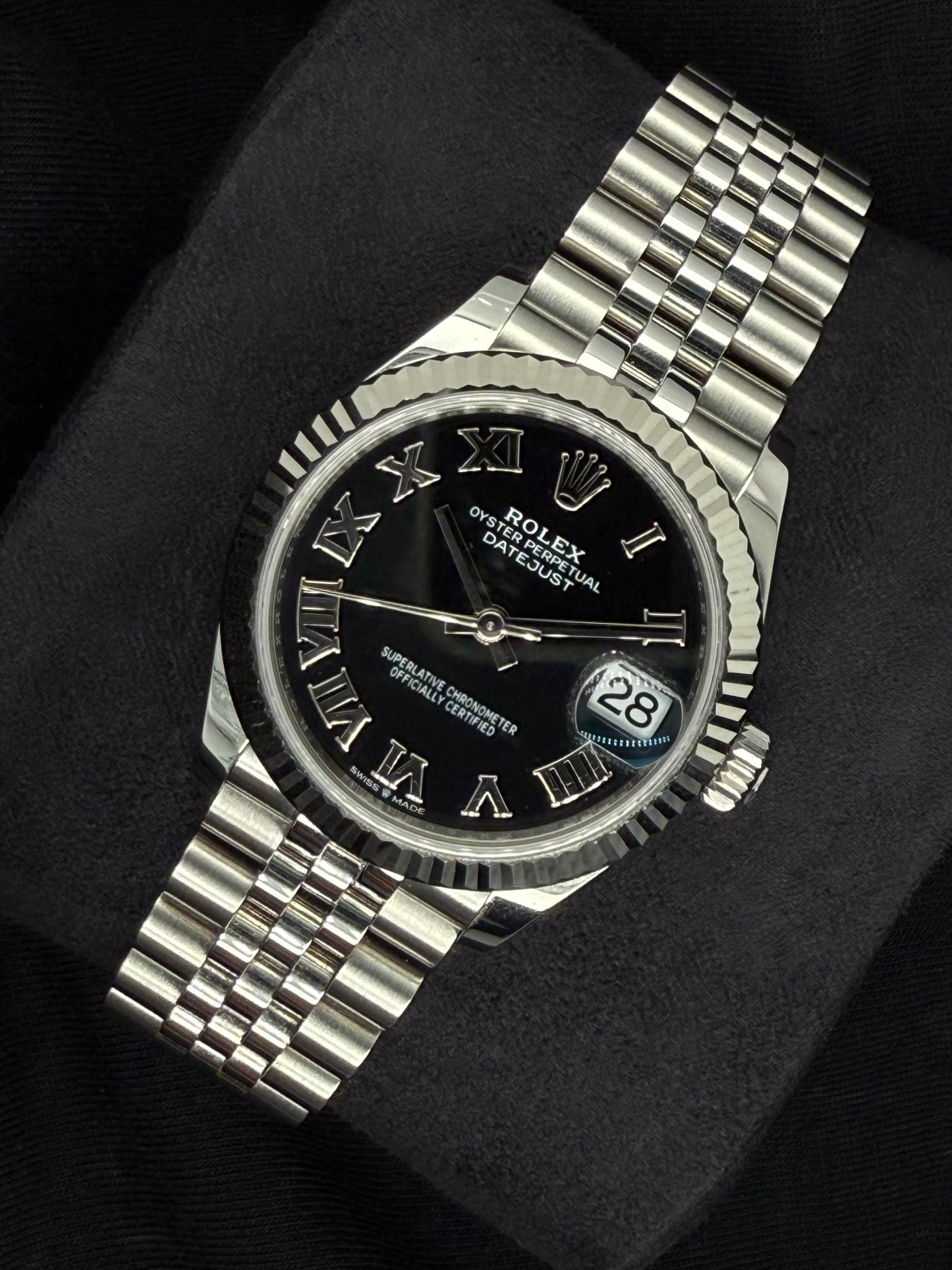 Rolex Datejust 31 Steel Black Roman Dial Jubilee 278274 | 2025 | 31mm