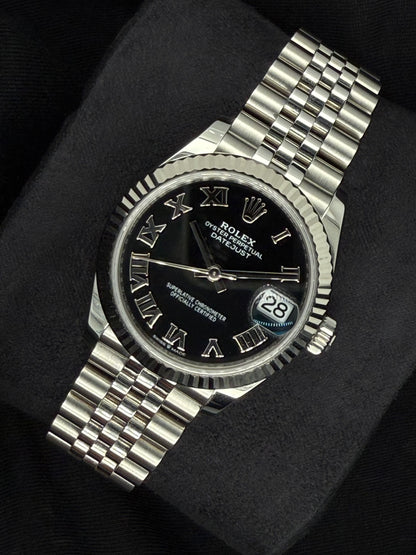 Rolex Datejust 31 Steel Black Roman Dial Jubilee 278274 | 2025 | 31mm