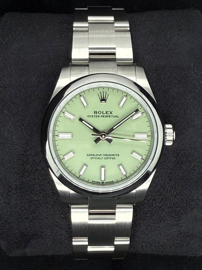 Rolex Oyster Perpetual 31 Pistachio Green Dial Oyster Bracelet 277200 | 2025 | 31mm