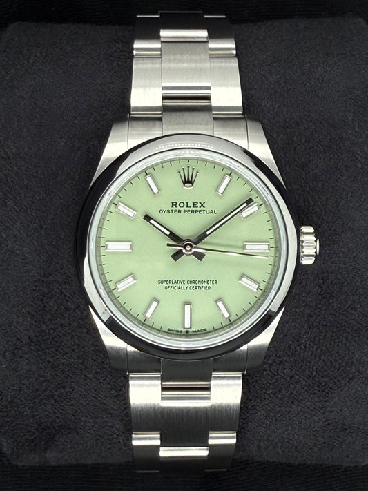 Rolex Oyster Perpetual 31 Pistachio Green Dial Oyster Bracelet 277200 | 2025 | 31mm