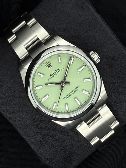 Rolex Oyster Perpetual 31 Pistachio Green Dial Oyster Bracelet 277200 | 2025 | 31mm