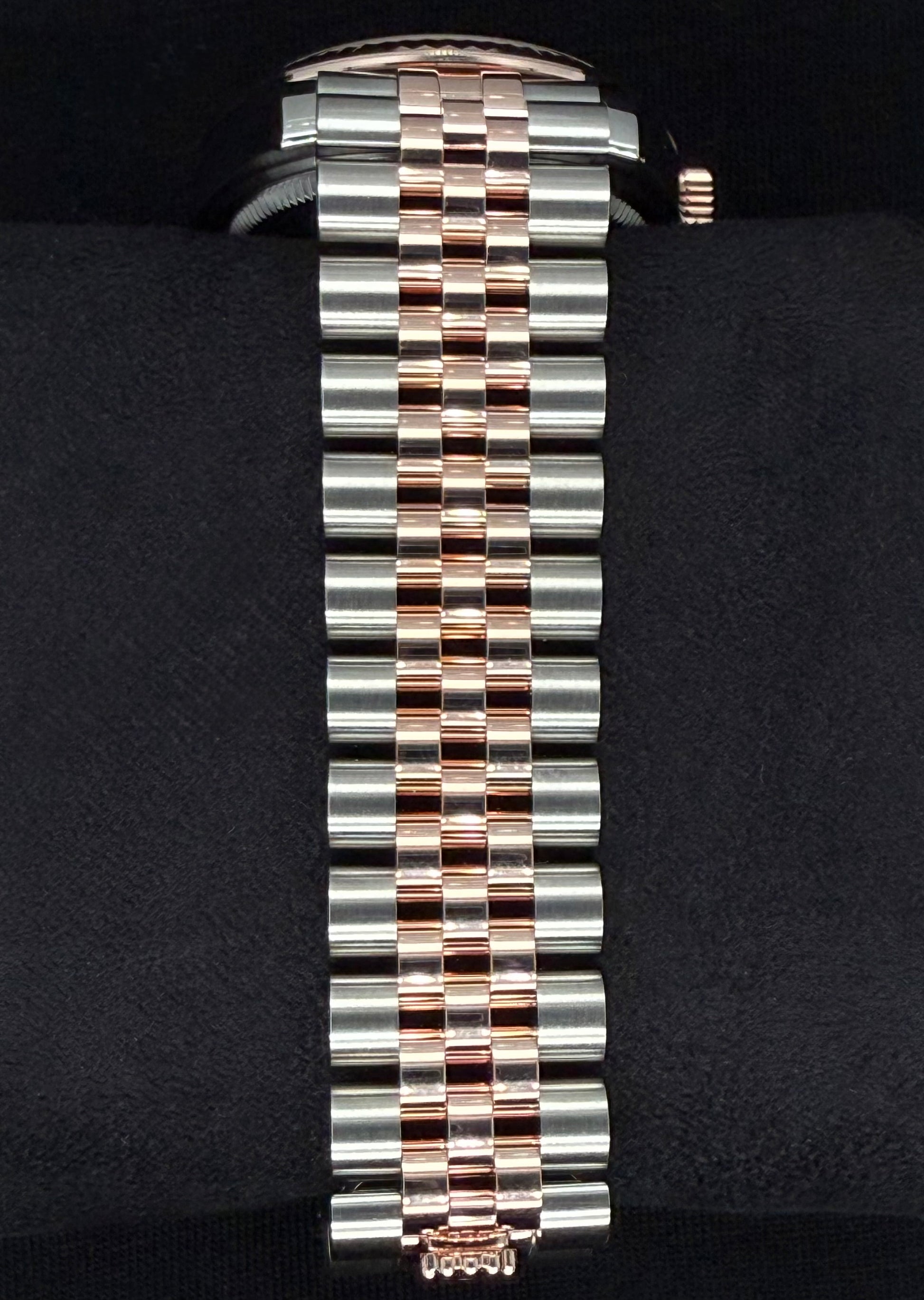 Rolex Datejust 31 Two Tone Everose Gold Silver Diamond Dial 278271 bracelet2