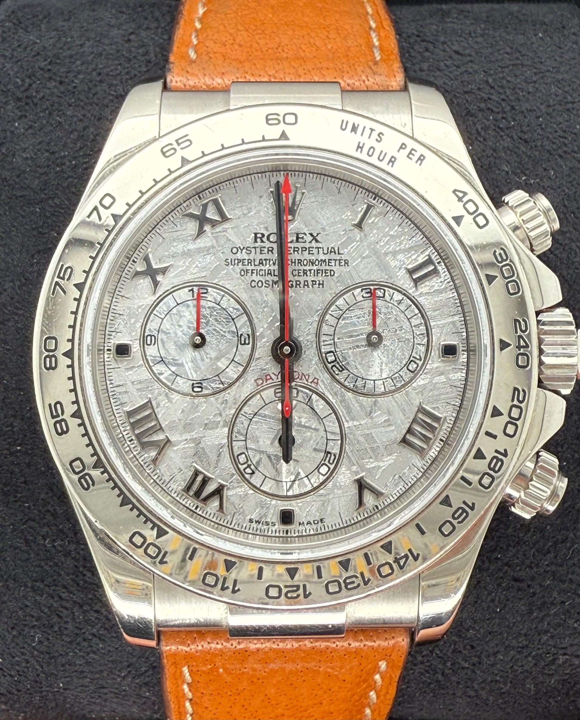 Rolex Daytona White Gold Meteorite Dial 116519LN front