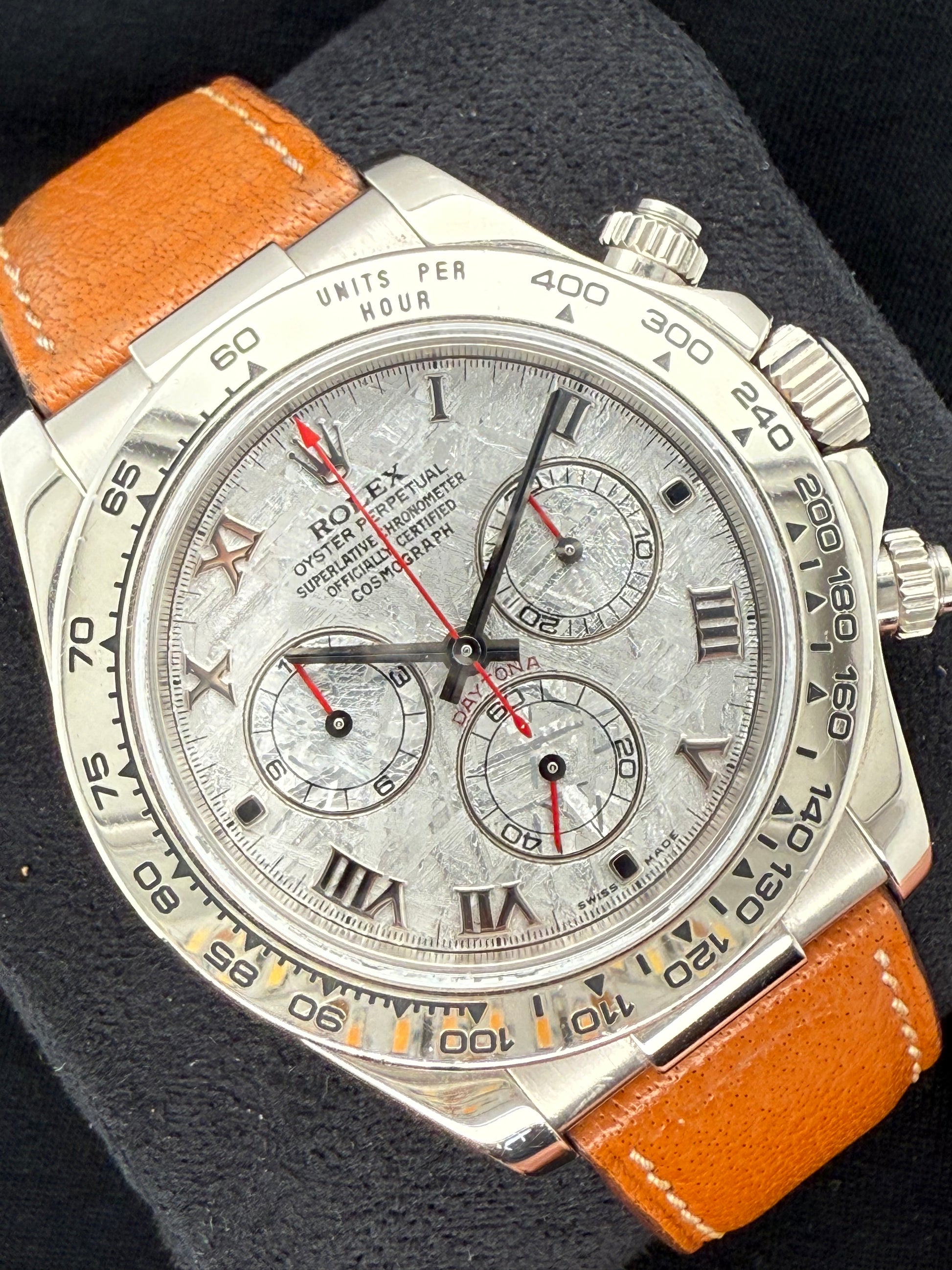 Rolex Daytona White Gold Meteorite Dial 116519LN front left