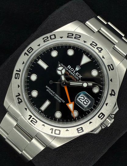 Rolex Explorer II Black Dial Oyster Stainless Steel 226570 front right
