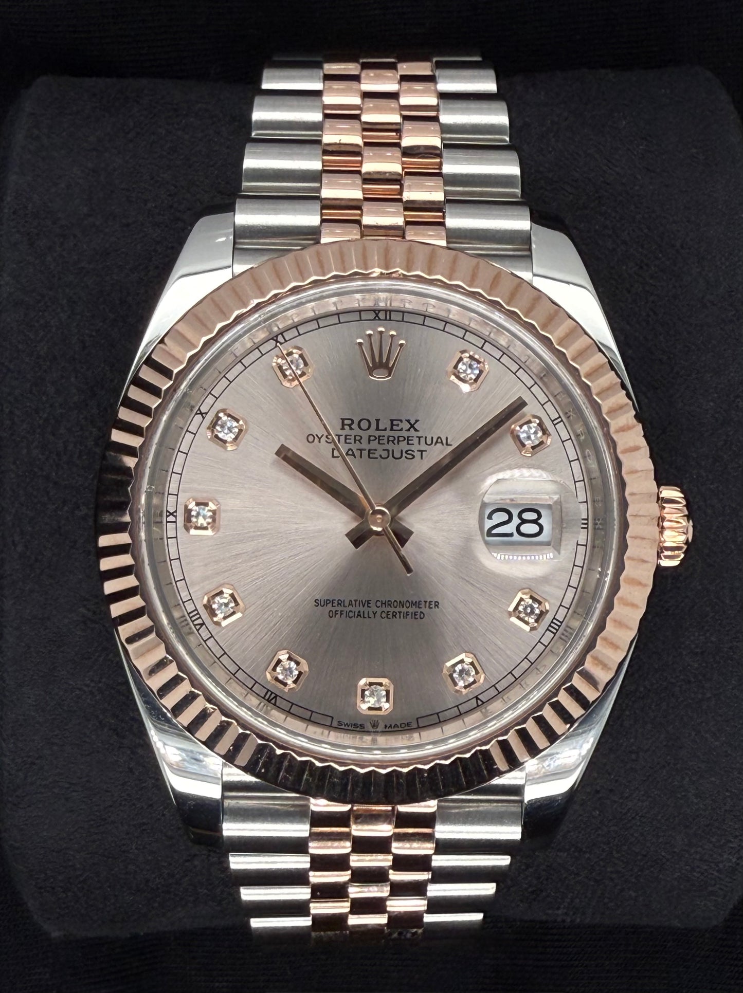 Rolex Datejust 41 Two Tone Rose Gold Sundust Diamond Dial 126331 | 2022 | 41mm
