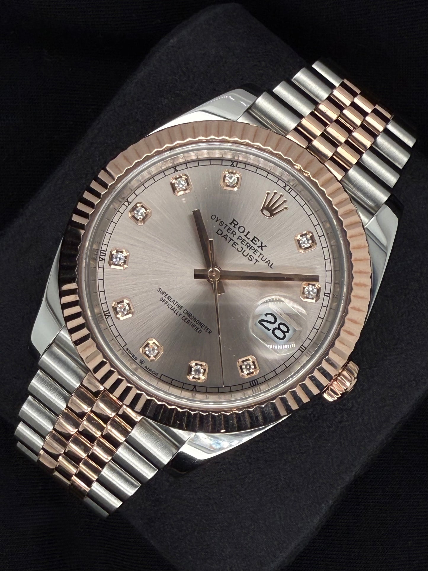 Rolex Datejust 41 Two Tone Rose Gold Sundust Diamond Dial 126331 | 2022 | 41mm