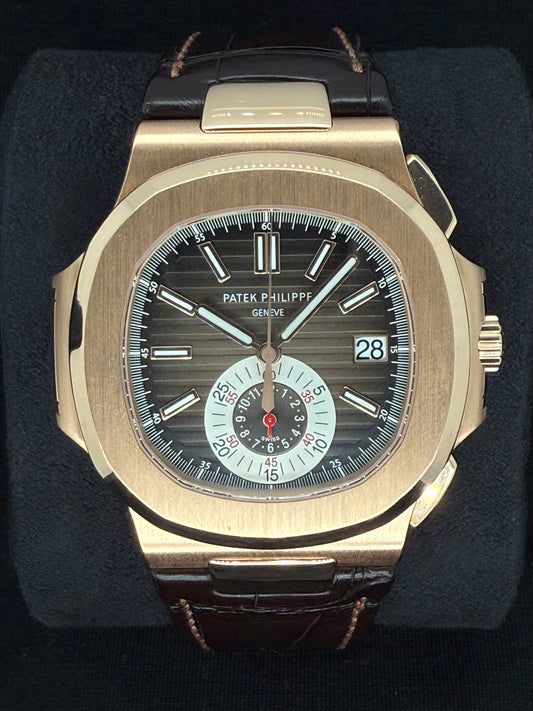 Patek Philippe Nautilus 18ct Rose Gold Brown Dial 5980R-001 