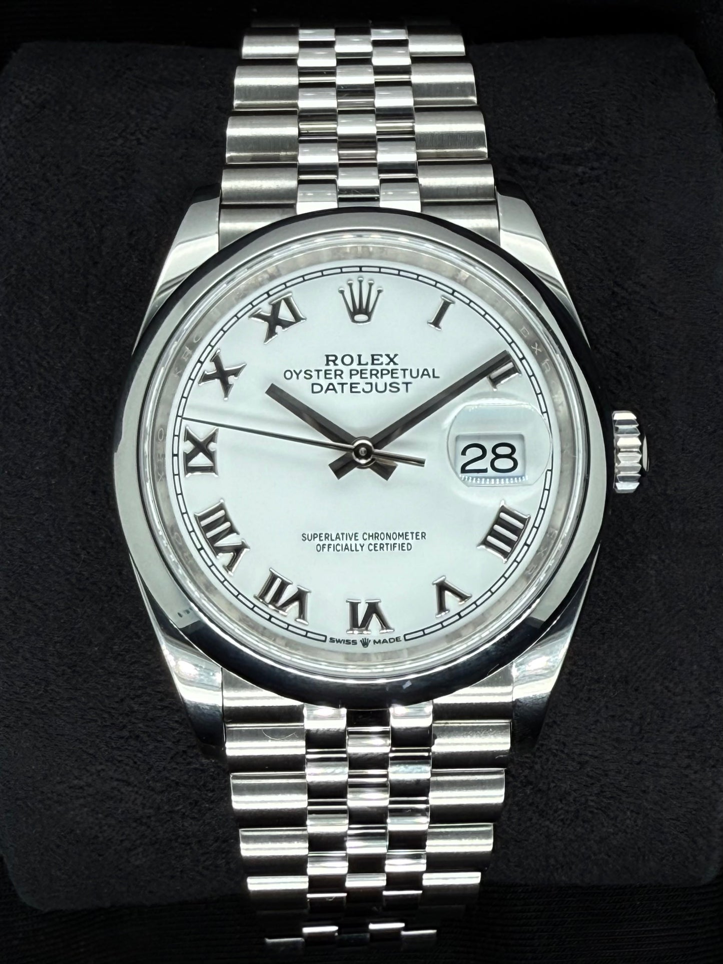 Rolex Datejust 36 White Roman Dial Jubilee 126200 | 2021 | 36mm