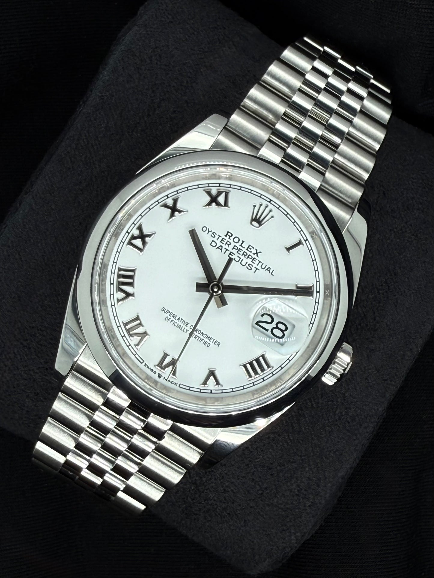 Rolex Datejust 36 White Roman Dial Jubilee 126200 | 2021 | 36mm