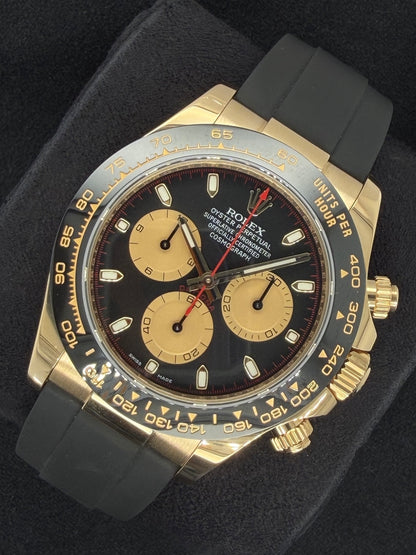 Rolex Daytona ‘Paul Newman’ Black Dial Yellow Gold Oysterflex 116518LN | 2021 | 40mm