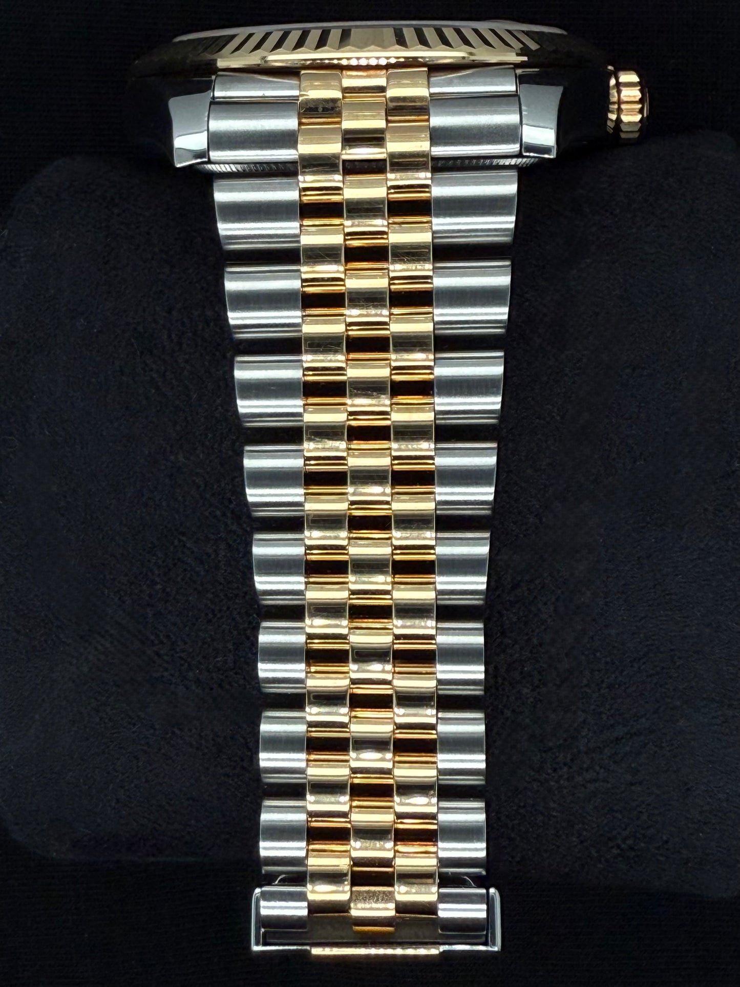 Rolex Datejust 41 Two Tone Yellow Gold Champagne ‘Sticks’ Dial 126333 bracelet 2