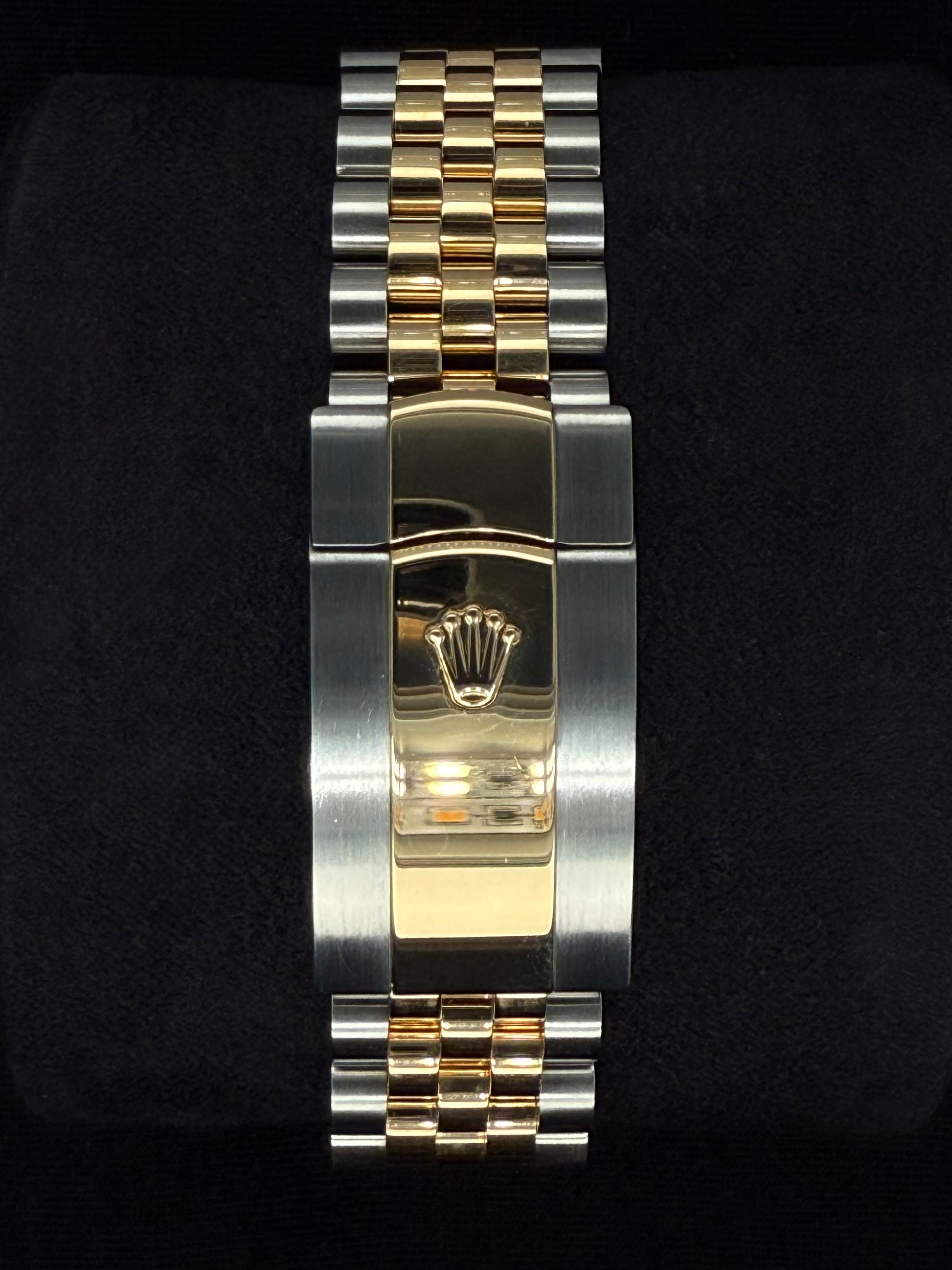 Rolex Datejust 41 Two Tone Yellow Gold Champagne ‘Sticks’ Dial 126333 clasp