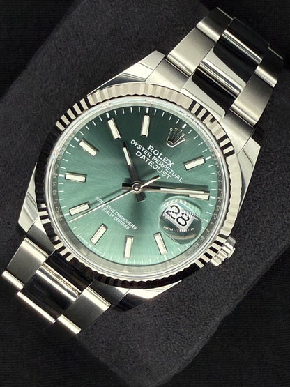 Rolex Datejust 36 Mint Green Dial Fluted Oystersteel 126234 right