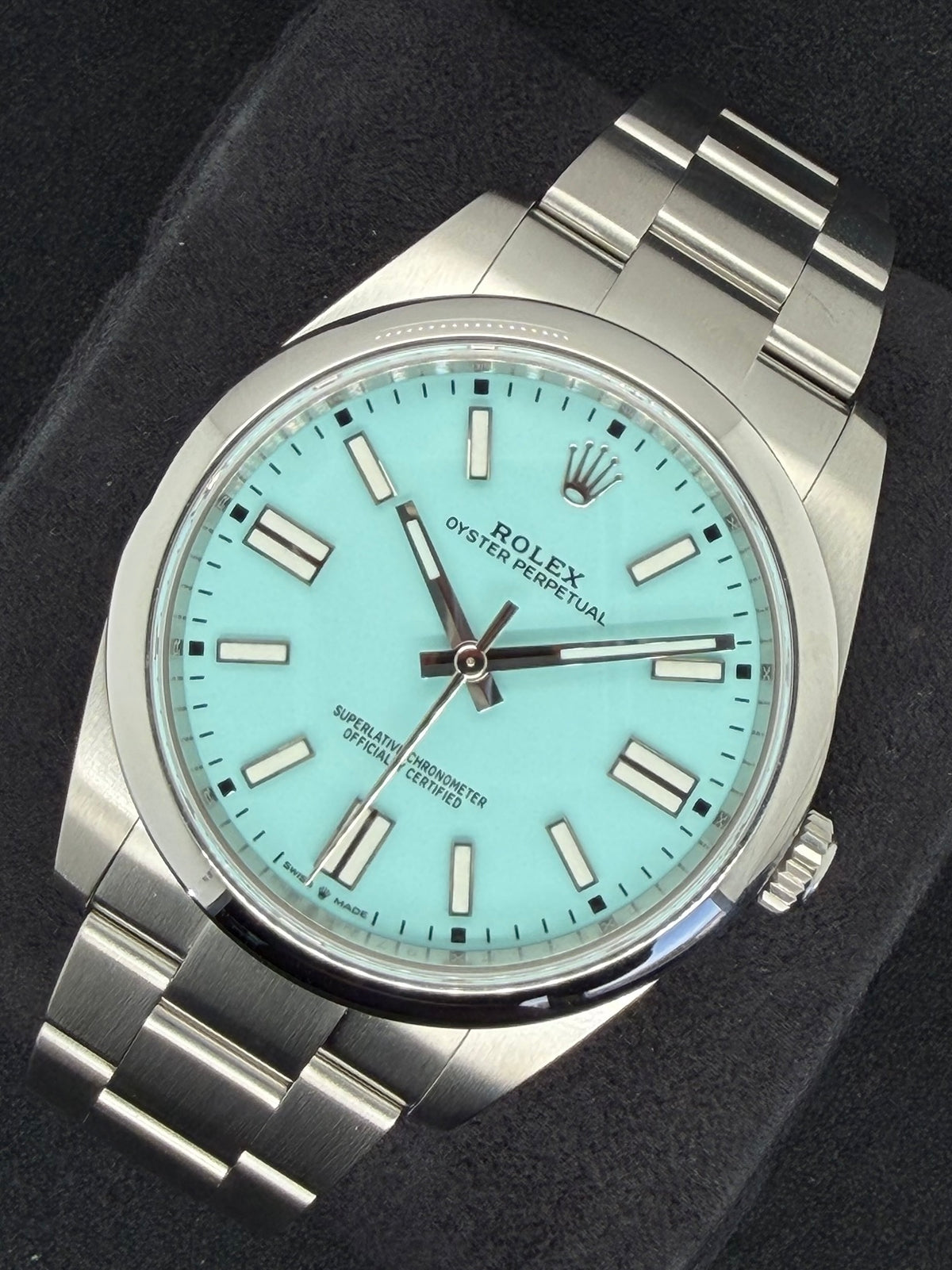 Rolex Oyster Perpetual 41 Tiffany Dial Oyster Bracelet 124300 | 2021 | 41mm